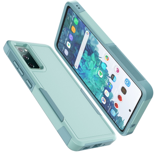 【CSmart】 Dual Layers Heavy Duty Rubber Armor Bumper Hard Case Cover for Samsung Galaxy S22, Teal