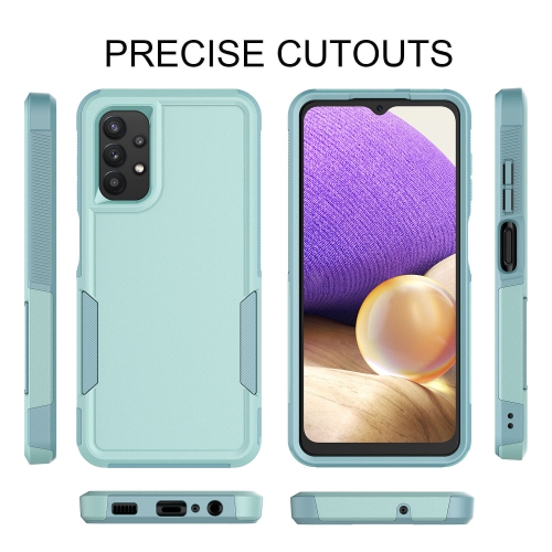 【CSmart】 Dual Layers Heavy Duty Rubber Armor Bumper Hard Case Cover for Samsung Galaxy A53 5G, Teal
