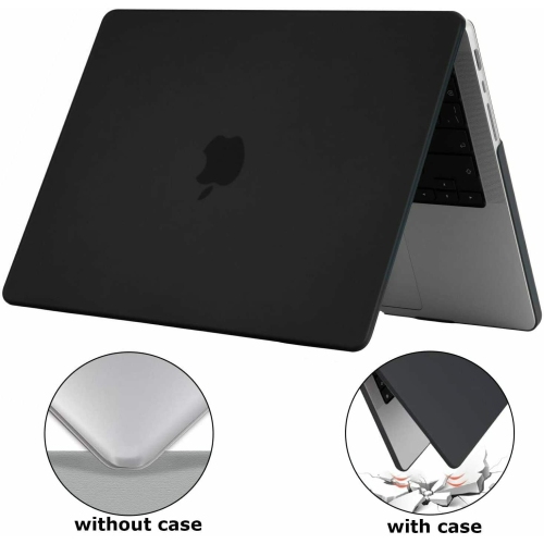 For 2021 MacBook Pro 14" / 16" BLACK Shell Case+ KB Skin+ HD Film