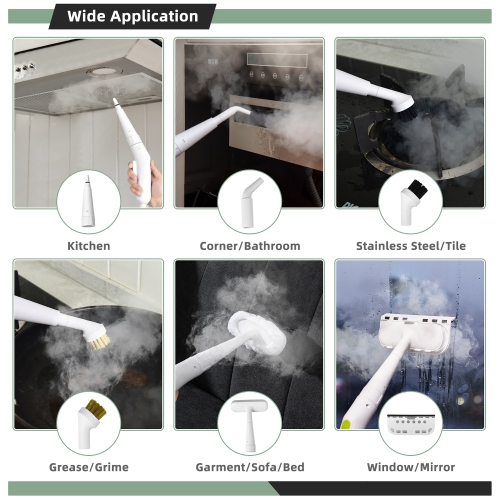 Costway 1000W Multifunction Portable Hand-held Steam Cleaner W/10 Accessories