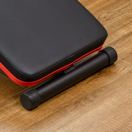 Soozier Banc d'exercice entrainement Support réglable Pliable pour l'exercice de gym à domicile, Noir