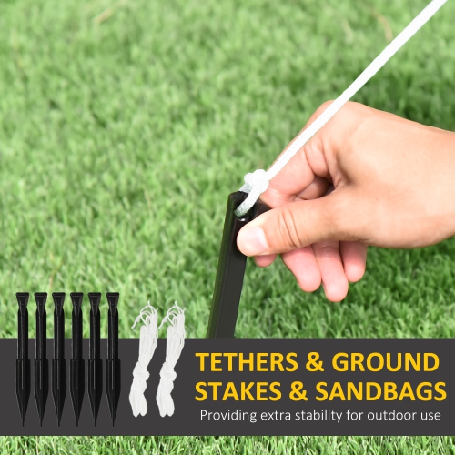 Outsunny Inflatable Christmas Decoration Snowman Family with A Red Bird, Blow-Up Outdoor LED Display for Yard, Lawn, Garden, Party