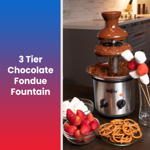 Total Chef 3 Tier Chocolate Fountain