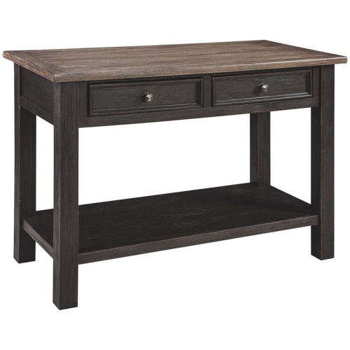ASHLEY FURNITURE  Tyler Creek 2 Drawer Console Table In Grayish In Brown