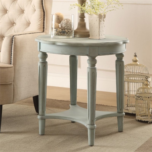 Bowery Hill End Table in Antique Green