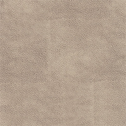 HomePop Round Transitional Wood and Faux Leather Storage Ottoman in Brown