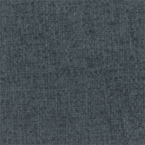 HomePop Square Transitional Wood and Fabric Storage Ottoman in Textured Navy