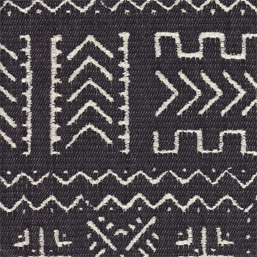 HomePop Square Transitional Wood and Fabric Ottoman with Lift Off Top in Onyx