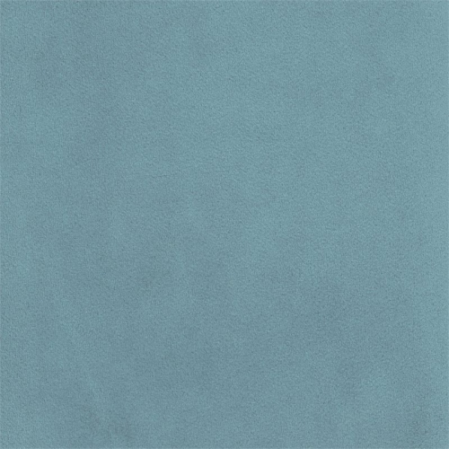 HomePop Round Transitional Wood and Velvet Ottoman with Storage in Blue