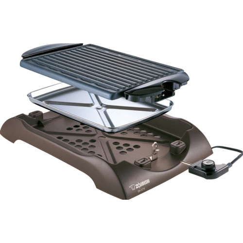 Refurbished - Zojirushi Indoor Electric Grill EB-CC15, 12.5'' x 9'', Brown