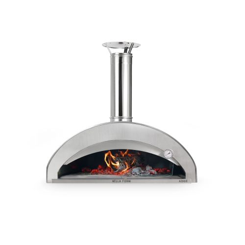 Nella Forni ADIGE 6080 Italian Quattro Pizze Outdoor Wood Pizza Oven - With Stand