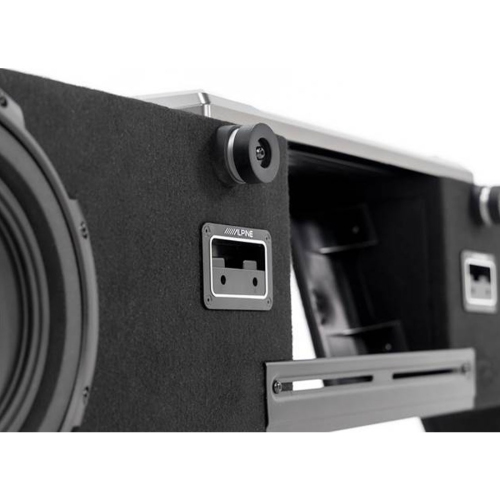 Alpine R2-DB8V-TRK Halo R-Series 8" boîtier de subwoofer à double port avec deux subwoofers de 8" R2-Series - Boîtier de subwoofer préchargé pour