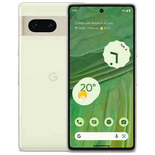 Pixel 7 de 128 Go de Google offert par TELUS - Citronnelle - Financement mensuel