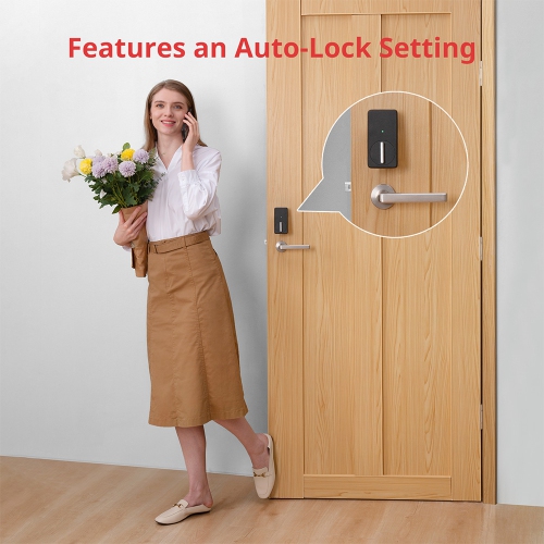 SwitchBot Lock and SwitchBot Hub Mini | Smart Bluetooth Door Lock, Electronic Keyless Entry Door Lock for Front Door, Works with Alexa&Google