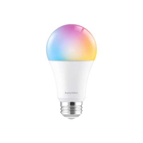 SwitchBot E26 Smart LED Light Bulb |Multi-Colour, WiFi & Bluetooth Bulb Works with Alexa&Google, 10W 800lms Equals 60W Bulb, 2.4GHz Only, No Hub