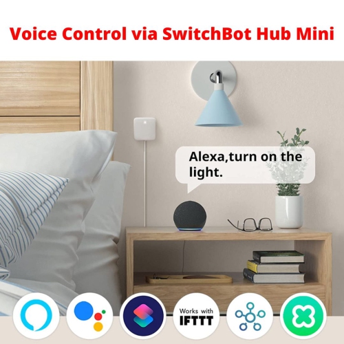 SwitchBot Bot and SwitchBot Hub Mini| Smart Switch Button Pusher - No Wiring, Wireless App or Timer Control, Compatible with Alexa, Google Home,