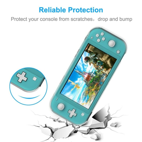 Nintendo Switch Lite Accessories-TPU Case Cover&Tempered Glass Screen Protectors