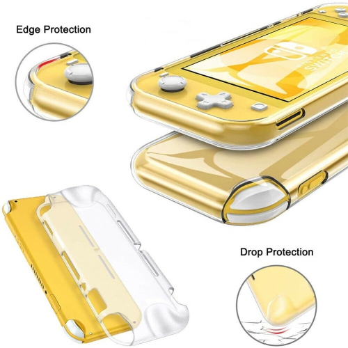 Nintendo Switch Lite Accessories-TPU Case Cover&Tempered Glass Screen Protectors
