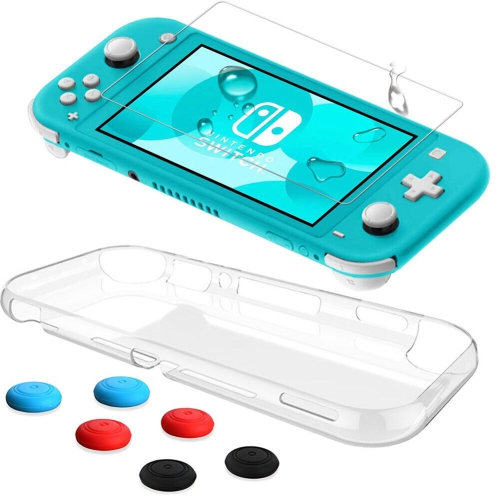 Nintendo Switch Lite Accessories-TPU Case Cover&Tempered Glass Screen Protectors