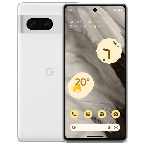 Pixel 7 de 128 Go de Google offert par Bell - Neige - Financement mensuel