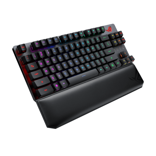 ASUS ROG Strix Scope RX TKL Wireless Mechanical Gaming Keyboard – Red Switches, US Layout, PBT Keycaps, Detachable Cable