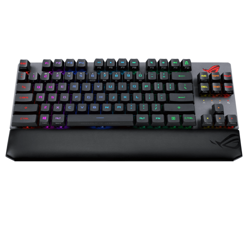 ASUS ROG Strix Scope RX TKL Wireless Mechanical Gaming Keyboard – Red Switches, US Layout, PBT Keycaps, Detachable Cable