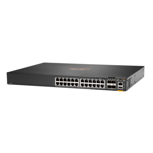 HP – concentrateurs et commutateurs Aruba CX 6300 24 ports Ethernet 1GbE avec fil noir