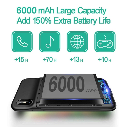 Battery Power bank Charger Case Charging Cover iPhone X Xs Max XR 11 Pro Max SE2