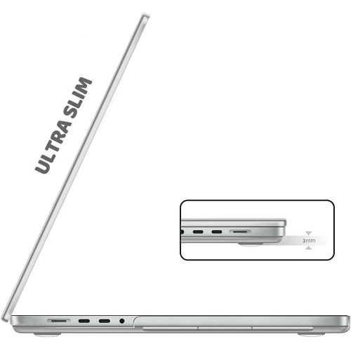 [Crystal Clear] Hard PC Case Cover for MacBook Pro 16 inch 2021 A2485 M1 Pro/Max