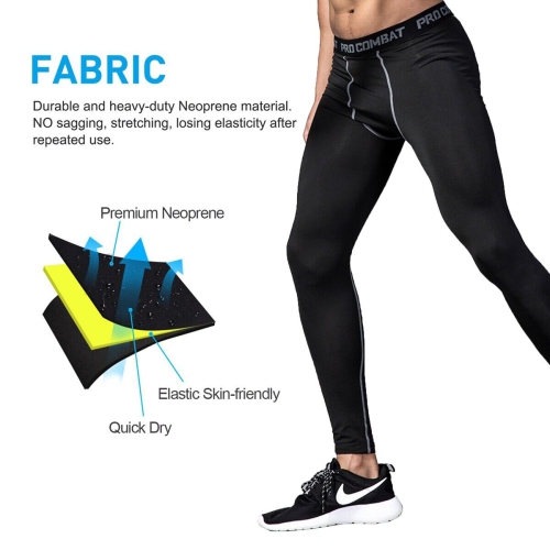 Men Compression Pants Running Tights Pro Combat Compression Tights Base  Layer Cameo Large 