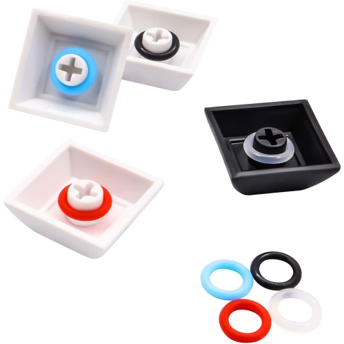 120Pcs Rubber O-Ring Switch Dampeners Keycap white For Cherry MX Key Switch Keyboards Dampers