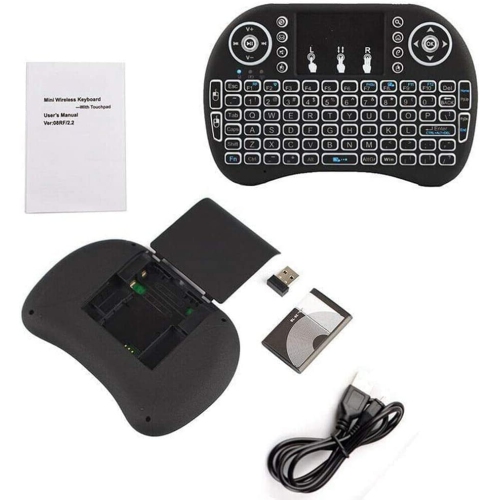 DOLAER  The Store Mini Wireless Keyboard 2.4Ghz With Touchpad Mouse Compatible With Android Tv Box, Raspberry Pi, Smart Tv, PC In Orange