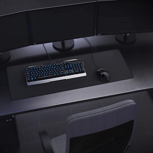 Gaming Mouse Pad, Large Mousepad with Premium-Textured Cloth, Non-Slip Rubber Base, Waterproof Keyboard Pad, Mouse Mat for Gaming and Working -