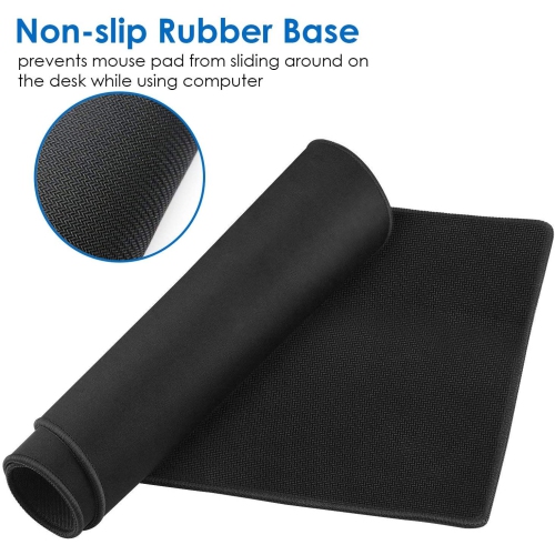 Gaming Mouse Pad, Large Mousepad with Premium-Textured Cloth, Non-Slip Rubber Base, Waterproof Keyboard Pad, Mouse Mat for Gaming and Working -