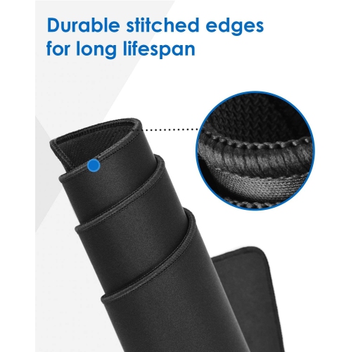 Gaming Mouse Pad, Large Mousepad with Premium-Textured Cloth, Non-Slip Rubber Base, Waterproof Keyboard Pad, Mouse Mat for Gaming and Working -