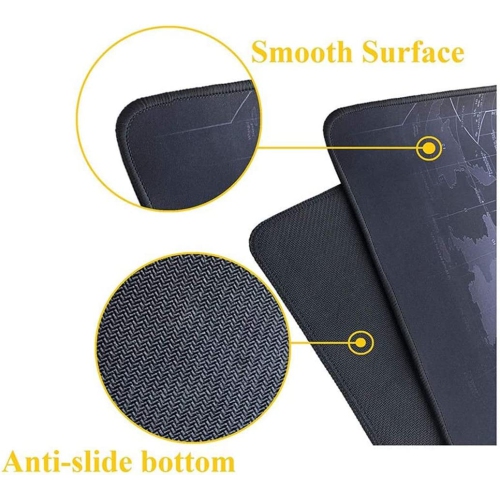 RGB Large Gaming Mouse Pad World Map Mousepad Computer Mouse Mat Anti-Slip Rubber Base Office Desk Mat Keyboard Pad
