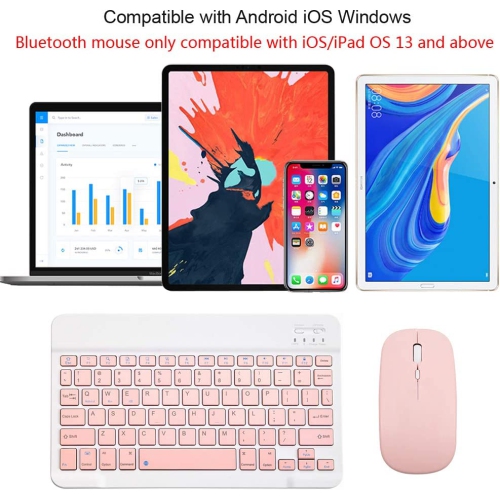 Rechargeable Bluetooth Keyboard and Mouse Combo Ultra-Slim Portable Compact Wireless Mouse Keyboard Set for Android Windows Tablet Cell Phone iPhone