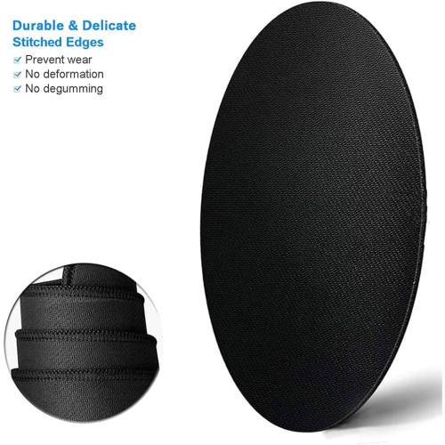 Mouse Pad, Round Mandala Mouse Mat, Cute Mouse Pad with Design, Non-Slip Rubber Base Mousepad with Stitched Edge, Waterproof Office Mouse Pad, Small