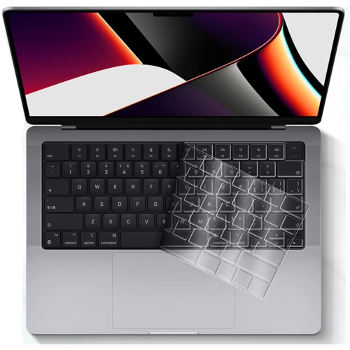 DOLAER  Compatible \w Macbook Pro 14 Inch Keyboard Cover & 16 Inch & Macbook Air 13.6 Inch Keyboard Skin 2021 2022 Tpu Protector for M1 Pro/m1 Max/m2