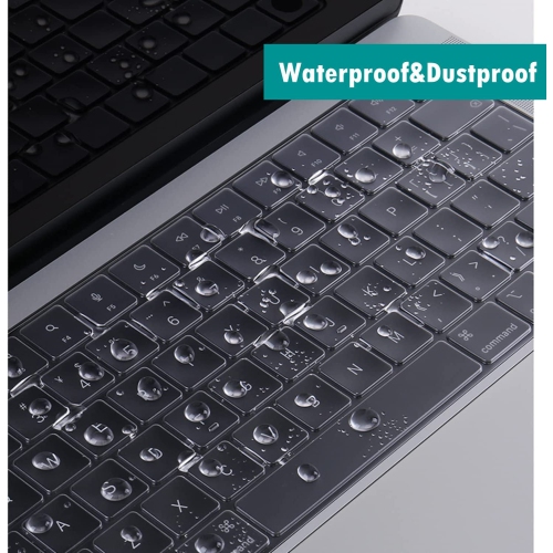 Compatible with MacBook Pro 14 inch Keyboard Cover & 16 inch & MacBook Air 13.6 inch Keyboard Skin 2021 2022 TPU Protector for M1 Pro/M1 Max/M2 Model