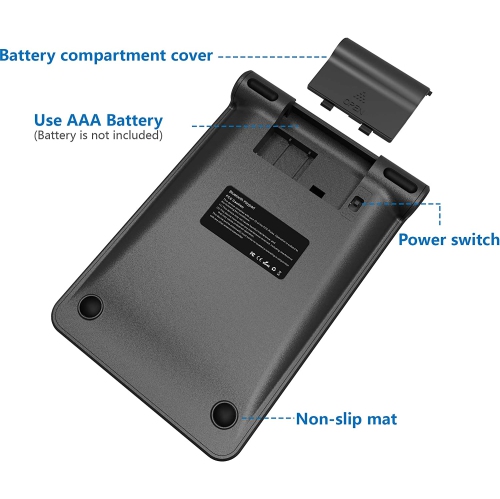 Bluetooth Numeric Keypad, Portable Wireless Bluetooth 22 Keys Number Pad Keyboard with Multiple Shortcuts for