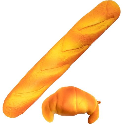 DOLAER  Soft Toast Bread Baguette Shape Anti-Skid Keyboard Wrist Rest Support & Mouse Wrist Support for Office, Computer, Laptop& Mac, Slow Bounces Back