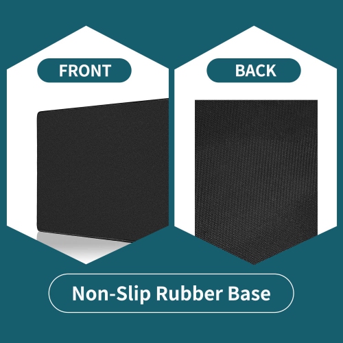 Large Gaming Mouse Pad with Non-Slip Rubber Base,Stitched Edge,Desk mat for Laptop,Computer & PC, Wristing Pad for Gamer,Office & Home,Classic Black