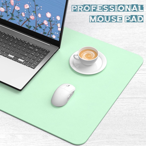 Desk Pad, 30' x 14' Dual Side PU Leather Large Mouse Pad, Desk Protector, Desk Mat for Desktop, Desk Accessories for Women Office, Desk Supplies for