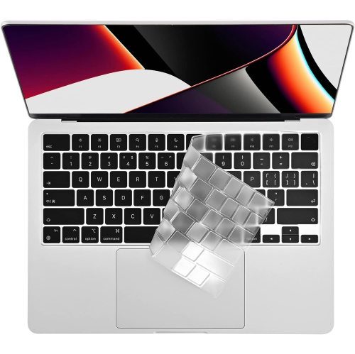Premium Keyboard Cover Skin Ultra Thin for 2023 MacBook Air 15" M2, 2022 MacBook Air 13.6" M2 (A2681), 2023-2021 MacBook Pro 14" 16" M2 M1 (A2779
