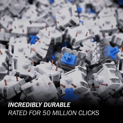 KS-9 Mechanical Switches for MX Mechanical Gaming Keyboard 60g Force Clicky Plate Mounted SMD 3 Pin RGB Switches for Backlit Keyboard