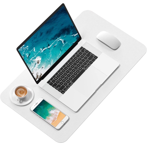 Sous-main de bureau, tapis de bureau en cuir pu de 23.6 x 13.8 pi, très grand tapis de souris, protège-sous-main de bureau étanche, petit tapis de