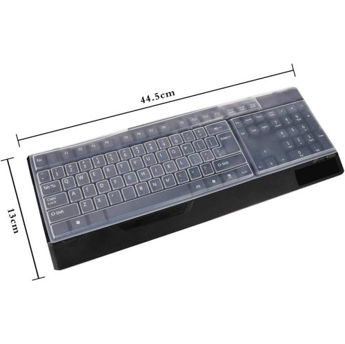 2 Pack Keyboard Cover Protector Protective Silicone Keyboard Protective Film for Laptops Waterproof Anti-Dust with 104/107 Keys 15/15.6/16 / 16.4/17