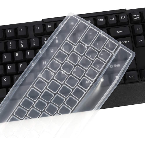 2 Pack Keyboard Cover Protector Protective Silicone Keyboard Protective Film for Laptops Waterproof Anti-Dust with 104/107 Keys 15/15.6/16 / 16.4/17