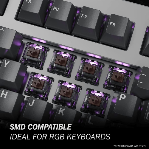 KS-15 Optical Switches for MX Mechanical Gaming Keyboard 55g Force Tactile Clear Top RGB Switches for Backlit Keyboard